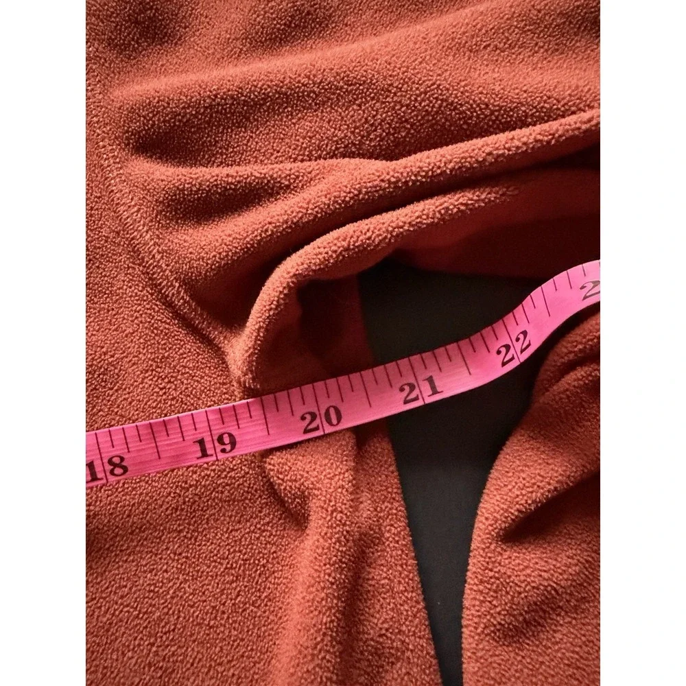 The North Face TKA 100 Jacket Mens Sz M  Red Orange 1/4 Zip Lightweight Pullover